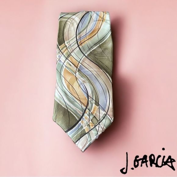 Jerry Garcia Silk Tie - Emerald City - Collection Fifty-Three - Picture 1 of 4